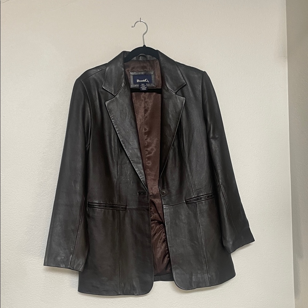 Dark Brown Women's Leather Jacket